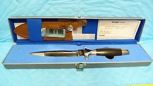 KERSHAW TROOPER #1007 SER 17614 9.5" FIX BLADE KNIFE W/ CASE, SHEATH, INCERT #18