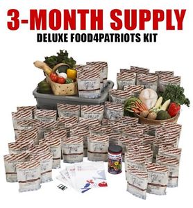 Food 4 Patriots 3-month food supply - missing one package of food