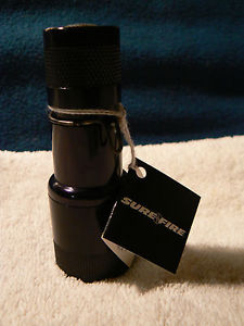 SureFire 3P NIB Flashlight-Z26 Tail Cap Lanyard & Ring-Kydex Belt Sheath-Battery