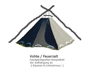 Kohte Feuerzelt - unbenutzt - Kohtenplanen Kohtenblätter
