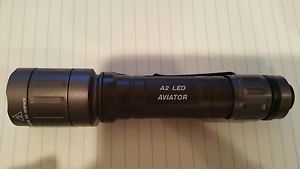 Mil Spec Sure-Fire A2 LED Aviator Dual-Output & Dual: Spot/Flood LED Flashlight
