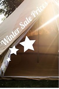6 Metre 100% Cotton Canvas ZIG Bell Tent By Bell Tent Boutique.