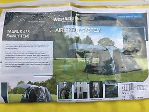Westfield Outdoors Taurus 4 Air Tent Quest Sample Brand New In Bag