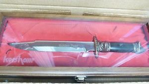 KERSHAW #4952 15.5" GOLDEN BEAR FIX BLADE KNIFE DAGGAR WINDOW DISPLAY CASE #28