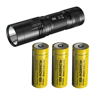 Nitecore R40 Rechargeable Flashlight -1000Lm w/Charging Dock & 3x Batteries