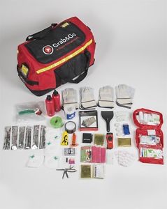 Original GRAB&GO™ EMERGENCY KIT 4 PERSON family bag Disaster Survival Prepper