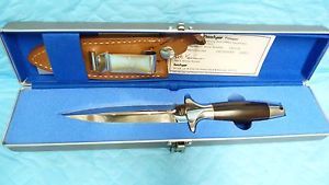 KERSHAW TROOPER #1007 SER 18009 9.5" FIX BLADE KNIFE W/ CASE, SHEATH, INCERT #17