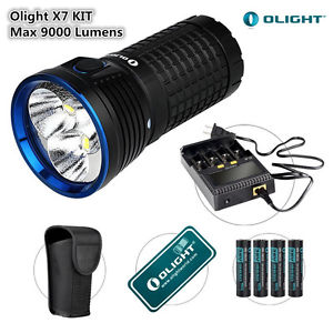 Olight X7 Marauder Kit 9000 Lumens Taschenlampe 3 x Cree XHP70 CW LED 313M IPX8