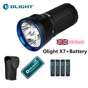 Olight X7 Marauder Max 9000 Lumens 3 x CREE XHP 70 CW LED Torch IPX8+4*Batteries