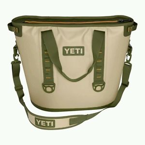 Brand New YETI Hopper 30 Field Tan/Blaze Orange