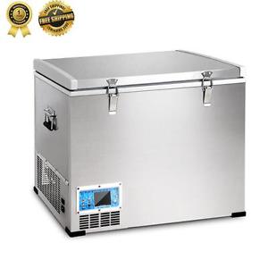 2 in 1 PORTABLE FREEZER FRIDGECamping Car Boat Caravan Cooler 70L Refrigerator