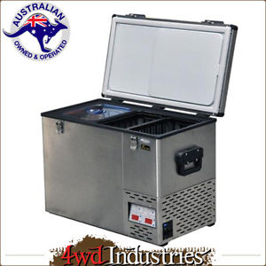 NATIONAL LUNA 60L TWIN FRIDGE/FREEZER STAINLESS STEEL NLR60S