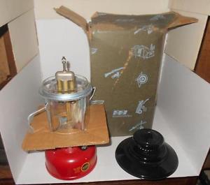 Vintage 1964 SEARS & ROEBUCK LANTERN in RED & BLACK / MODEL 476.74070 NOS UNUSED