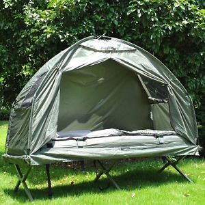 Camping Cot Tent Outdoor Sleeping Hiking Pop Bag Gear Air Mattress Portable Bed