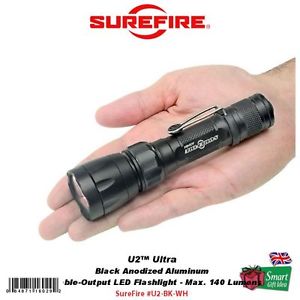 Surefire U2 Ultra 140 Lumens Variable-Output LED Flashlight, Black #U2-BK-WH
