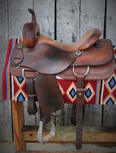 16" Roohide Cutting Saddle