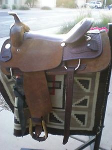 16.5" BILLY COOK WESTERN CUTTING SADDLE ~ GREENVILLE, TEXAS