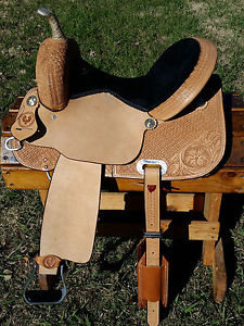 14.5" Hawkwood Saddlery Barrel Racing Saddle - Made in Texas