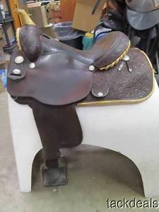 Circle Y Hand Made Reining Equiation Softee Leather Saddle Used