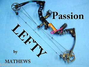 LEFT HAND LADIES   MATHEWS PASSION COMPOUND BOW 40LBS *SHIP WORLD WIDE*