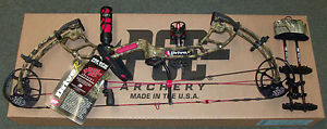 2016 PSE Drive-R R/H Mossy Oak Camo Compound Bow package 40-60# Free Adjustment!