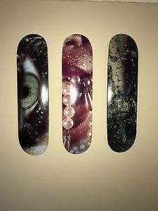 Supreme x Marilyn Minter Artist Series Skateboard Deck Set of 3 SS08 Box Logo
