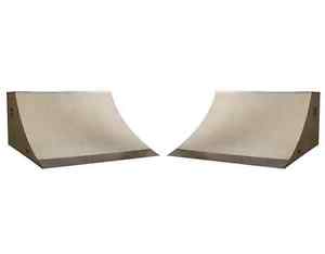 Pair of 6 Foot Skateboard Quarter Pipes (38 Inches Tall)