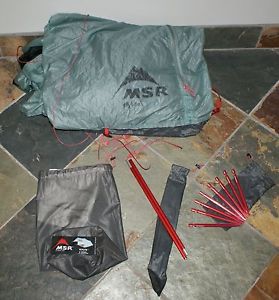 MSR Flylite 25 OUNCE 2 Person Ultralight Backpacking Hiking Tarp Shelter Tent