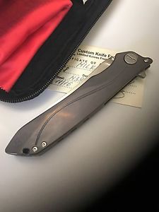 CKF  Custom Knife Factory MILK Titan M390 Messer Flipper