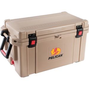 New Pelican 3265QOCTAN 65 Quart Elite Marine Cooler Tan 825494047054
