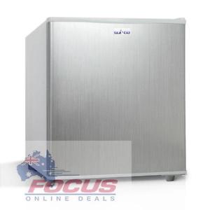 2-in-1 55L Caravan Bar Fridge Freezer Stainless Steel - 12V, 24V or 240V