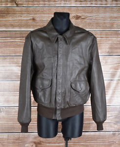 Cooper Type A-2 Flight Hommes Blouson Veste Cuir Taille 46R, Véritable