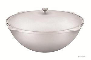 Kazan Asia Pot Tatarskij with Lid Kazan WOK 28 L Cast aluminium