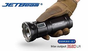 New Jetbeam DDR30-GT Rechargeable Cree XHP70 3680 Lumens LED Flashlight (18650)