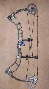 Prime Ion Compound Bow 29/70 Crackerized in Sitka elevate with QAD HDX