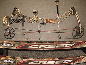 MATHEWS CREED XS Hunting Bow 27" RH 60# to 70# +Sight +Rest +Stabilizer +Quiver