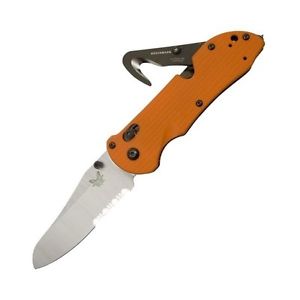 Benchmade Triage, comboedge, orange Griff