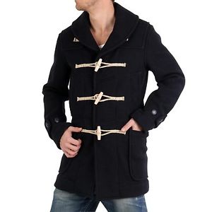 C.P. COMPANY Hommes Hiver Laine Manteau Parka Bleu marine 0426