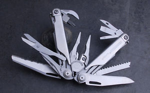 NEW 100% Stainless Steel Leatherman Surge Silver Multitool