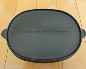 Snowpeak High Quality Micro Oval Dutch Oven bbq family camp iron cooker fire ti