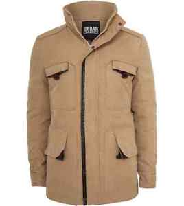 Parka URBAN CLASSICS Beige con Imbottitura di piume Giacca invernale