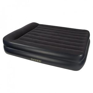 Intex Queen Pillow Rest Double High Air Mattress with Built-in-Pump. Delivery is