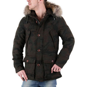 MUSEUM hommes hiver Veste Doudoune Neuf Seattle Camouflage Armée MU19525