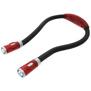Flexibel Hals LED Licht Doppeltes Ende Taschenlampe Leselicht Zelten Biegbare