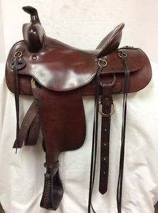 Circle Y Used 16" #2172 Hi-Back All Around Western Trail Saddle Regular Bar