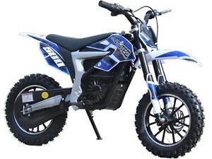 MotoTec 36v Electric Dirt Bike 500w Lithium Blue