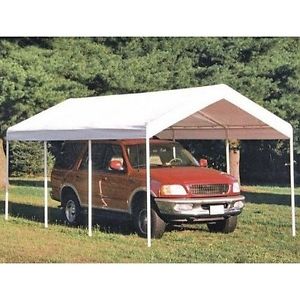 ShelterLogic 10' x 20' Super Max 2'' 8 Leg Canopy with White Cover. Best Price