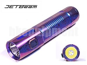 JETBeam JET-ST Cree XP-L HI LED 800LM Limited Edition Titanium Flashlight+18650