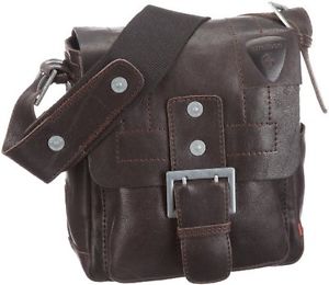 Strellson SV 02/11/04077-860, Borsa a spalla uomo, 19x21x6 cm (L x A x P), Marro