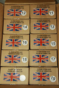 BRITISH ARMY MOD RATION PACKS Camping Ready Meals MRE Food Survival 10 boxes